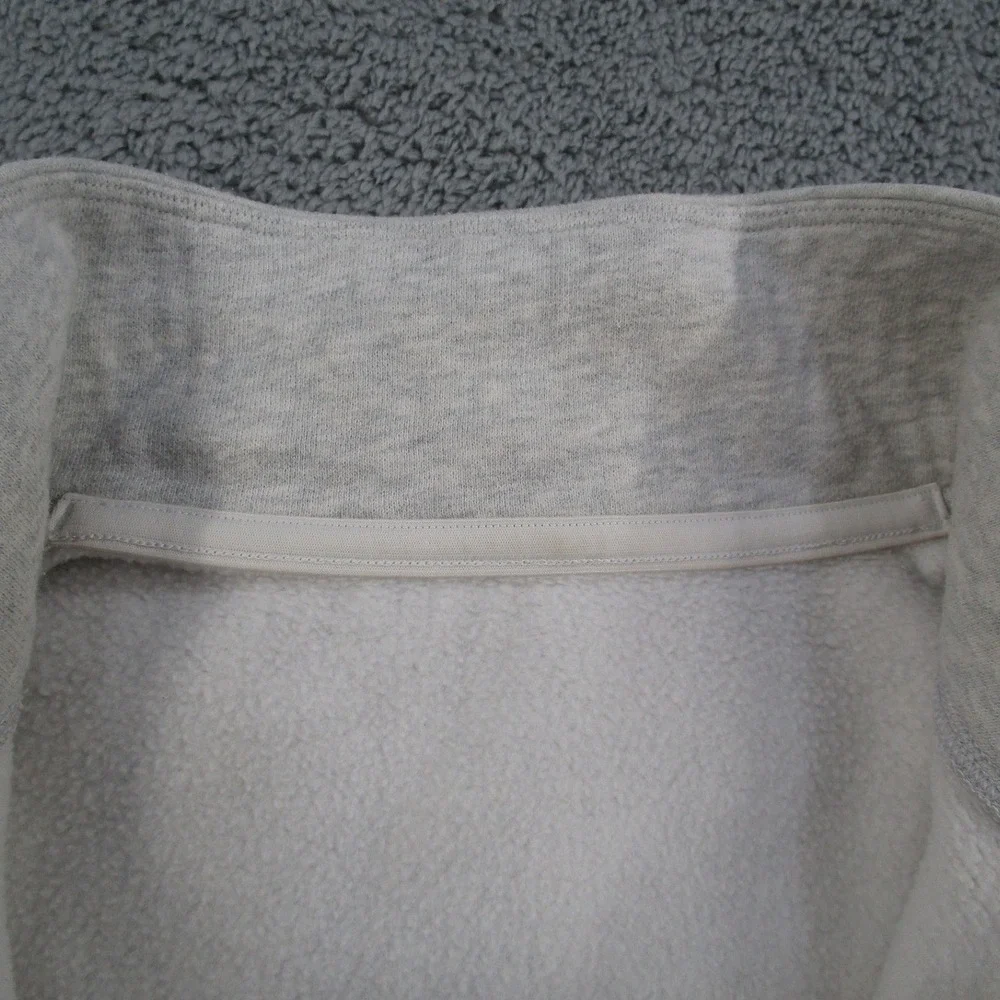 Lululemon Mens Quarter Zip Sweatshirt Heather Gray Fleece Pullover Mock Neck